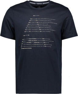 Gaastra T-shirt Warp M - Korte mouwen - Tekstopdruk - Navy (1 stuk)