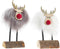 Kerstversiering DKD Home Decor Polyester Rendier (7 x 5 x 16 cm) (2 Stuks)