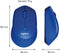 Logitech M330 Silent Plus - Draadloze Muis - 90% stiller - Blauw