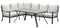 Garden impressions - Sergio Loungedining set 3-delig Links carbon black/desert sand