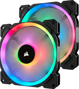 Corsair LL140 RGB - 140mm PWM Ventilator - Dual Light Loop RGB LED - (2 stuks)