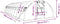 vidaXL - Tuinkas - met - stalen - frame - 40 - m² - 10x4x2 - m - wit