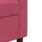 vidaXL - Tweezitsbank - 140 - cm - fluweel - wijnrood