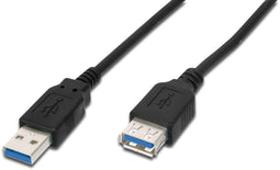 Assmann AK-300203-030-S - USB 2.0 Kabel - 300 cm - Zwart