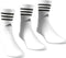 adidas Sportswear 3-Stripes Gevoerde Sokken 3 Paar - Unisex - Wit- 40-42