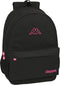 Schoolrugzak Kappa Black and pink Zwart (30 x 46 x 14 cm)