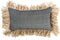 De Katoenen Bonita Kussenhoes - Naturel Zwart - 30x50