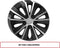Rapide - Wieldoppen - 14 inch - Zilver met zwart (set van 4)