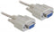Delock - RS232 null modemkabel - 9-pins SUB-D (v) naar 9-pins SUB-D (v) - 5 meter - beige