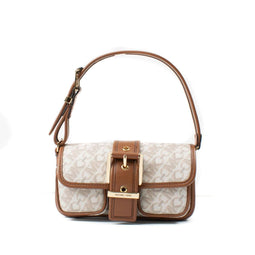 Michael Kors Colby - Handtas - Canvas - Beige - 18 x 10 x 6 cm