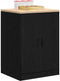 vidaXL - Garagekast - 60x51x85 - cm - massief - grenenhout - zwart