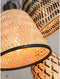 GOOD&MOJO Hanglamp Kalimantan - Bamboe/Zwart - 44x44x36cm - 3L - Scandinavisch,Bohemian - Hanglampen Eetkamer, Slaapkamer, Woonkamer