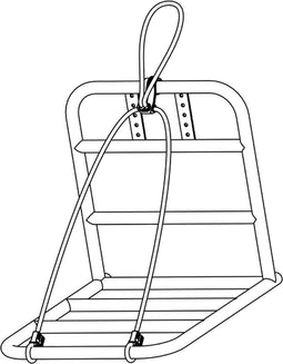 Cortina snelbinder Loopfix Jakarta wit/zwart