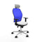 Piqueras y Crespo 1D086N2 - Bureaustoel - Hoofdsteun - Wit