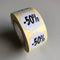 Klika - Etiket wit 27mm -50% 500/rol - 40 stuks