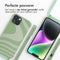 iMoshion Hoesje Geschikt voor iPhone 14 Hoesje Met Koord - iMoshion Siliconen design hoesje met koord - Groen / Retro Green