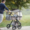 UV 50+ Beschermende Zonnekap voor Kinderwagen - Waterdicht en Windbestendig met Kijkvenster - Grijs