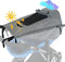 UV 50+ Beschermende Zonnekap voor Kinderwagen - Waterdicht en Windbestendig met Kijkvenster - Grijs