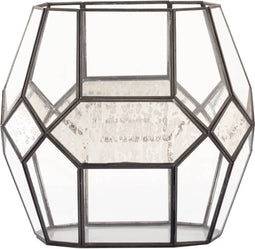 PTMD Aslak Black iron stormlight with glass oval M