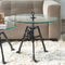 Riviera Maison Bricklane Coffee Table Dia 70 Black - Glas, IJzer - Zwart - 70.0x70.0x40.0 cm