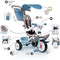 Smoby Baby Balade Plus - Driewieler met duwstang - Evoluerend - Blauw