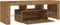 vidaXL - Tv-meubel - met - LED - 120x36,5x40 - cm - bewerkt - hout - artisanaal - eiken