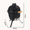 Aviro Kamado BBQ Egg - Houtskoolbarbecue - Ø 27 CM - Zwart