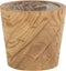 J-Line bloempot Gleuven - hout - natirel - large - Ø 22.00 cm