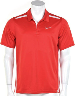 Nike N.E.T. UV Polo - Sportpolo - Heren - Maat S - Rood/Wit