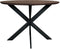 StarFurn Eettafel Ferris Eiken Rond 110cm Walnoot