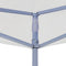 vidaXL - Partytent - professioneel - inklapbaar - 2x2 - m - staal - wit