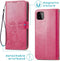 iMoshion Hoesje Geschikt voor Samsung Galaxy A22 (5G) Hoesje Met Pasjeshouder - iMoshion Klavertje Bloemen Bookcase - Fuchsia