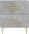 vidaXL - Nachtkastje - 40x35x47,5 - cm - bewerkt - hout - betongrijs