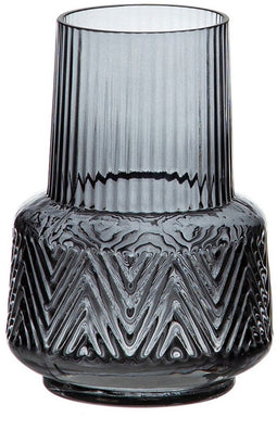 Vaas Grijs Glas 10,5 x 10,5 x 15 cm