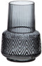 Vaas Grijs Glas 10,5 x 10,5 x 15 cm