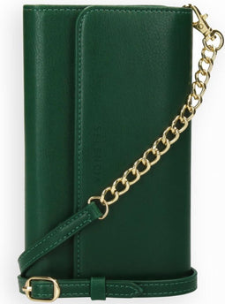 Selencia Hoesje Geschikt voor iPhone 11 Hoesje Met Pasjeshouder - Selencia Eny Uitneembare Vegan Lederen Clutch - Groen