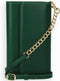 Selencia Hoesje Geschikt voor iPhone 11 Hoesje Met Pasjeshouder - Selencia Eny Uitneembare Vegan Lederen Clutch - Groen