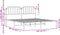 vidaXL - Bedframe - met - hoofdbord - metaal - zwart - 160x200 - cm