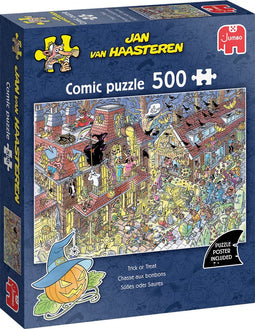 Jan van Haasteren - Trick or treat - 500 stukjes puzzel - Legpuzzel voor volwassenen (12+)