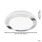 EGLO Led Carpi - Wand/Plafondlamp - Ø38.5 cm - 16W - Wit Chroom