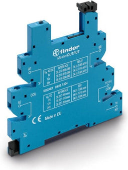 Finder 93.62.7.024 Relaissocket Met houderbeugel, Met LED, Met EMC-ontstoringsschakeling Geschikt voor serie: Finder se