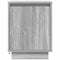 vidaXL - Nachtkastje - met - LED-verlichting - 38x34x50 - cm - grijs - sonoma