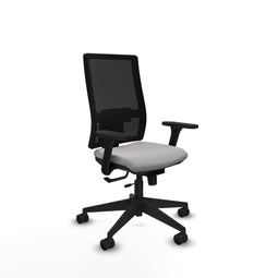 Piqueras y Crespo 3D066N0 - Bureaustoel - Verstelbare hoogte met armleuning - Lichtgrijs