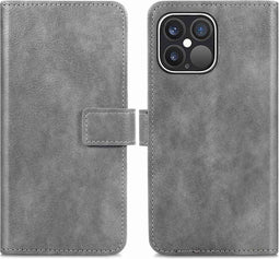 iMoshion Hoesje Geschikt voor iPhone 13 Pro Hoesje - iMoshion Luxe Bookcase - Grijs