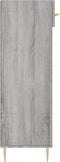 vidaXL - Schoenenkast - 60x35x105 - cm - bewerkt - hout - grijs - sonoma - eikenkleur