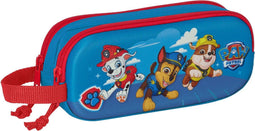 Pennenetui met 2 vakken The Paw Patrol 3D Blauw 21 x 8 x 6 cm