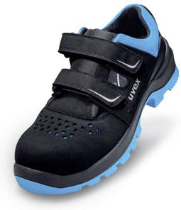 uvex 2 xenova® 9553843 Veiligheidsandalen ESD S1 Schoenmaat (EU): 43 Zwart, Blauw 1 paar