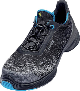 Uvex - 6834 PU/TPU - Lage Veiligheidsschoenen S1P - Schoenmaat 44 - Zwart/Blauw