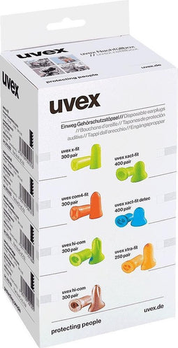 Uvex com4-fit oordoppen, smalle gehoorgangen, navulling, 300 paar/VE
