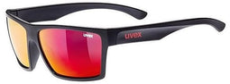 UVEX LGL 29 GLASSES BLACK AND RED